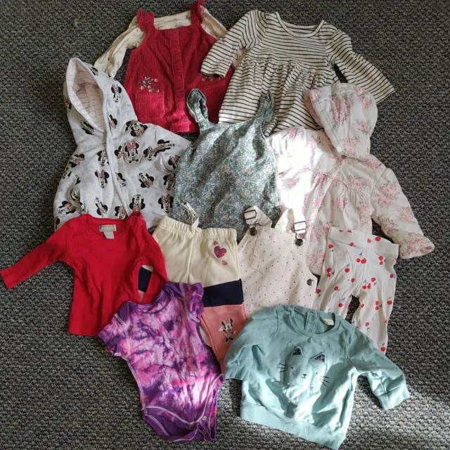 Children's Baby/Toddler Girls Clothing Bundle Job Lot 30 Items,  Age 0-6M, GB034