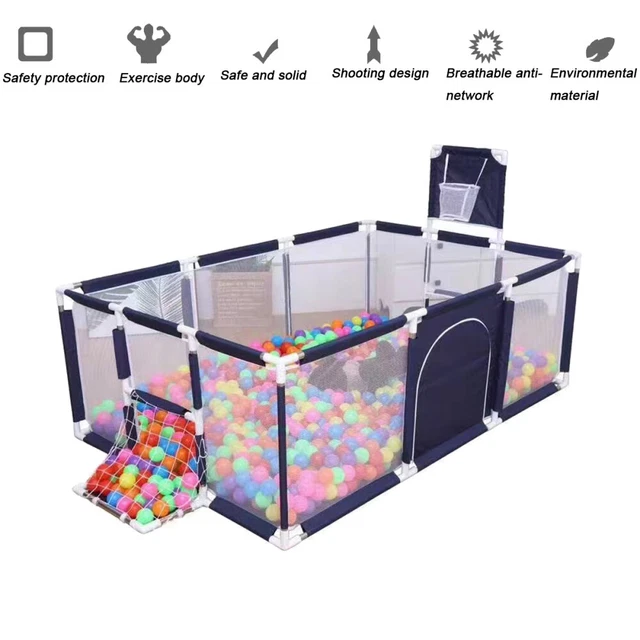 Laufstall Laufgitter Baby bett Spielstall Krabbelgitter Spielgitter 180cm*123cm
