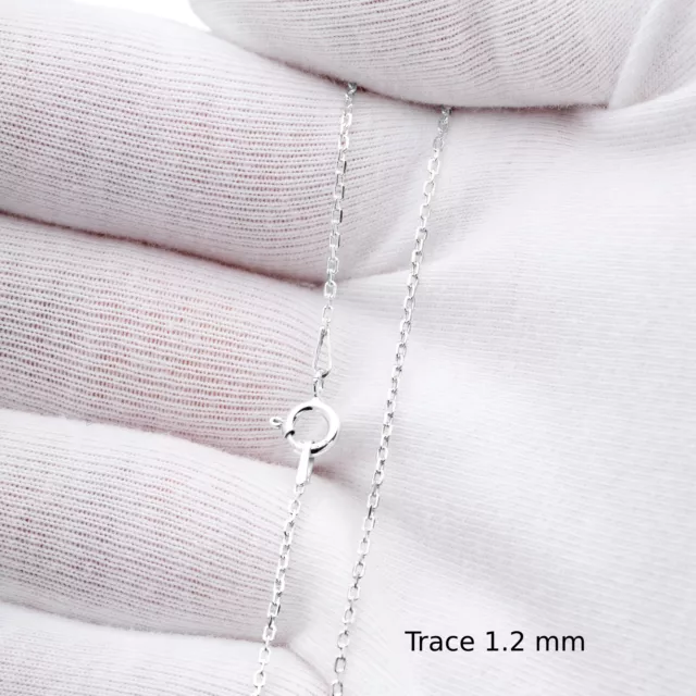 925 Sterling Silver Necklace Chain Rope Link Trace in Various lengths 3