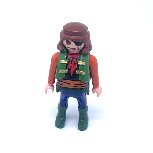 Personnage Playmobil Moderne Homme - Cheveux Châtains, T-shirt Et Pantalon Bleu, Baskets Blanches