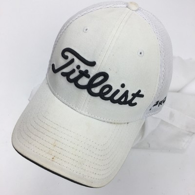 Titleist FJ Pro V1 White Black Ball Cap Fitted S/M Baseball