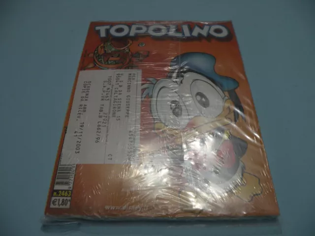 Topolino N. 2463 Blisterato/Sigillato Nuovo Disney Mondadori Abbonamento