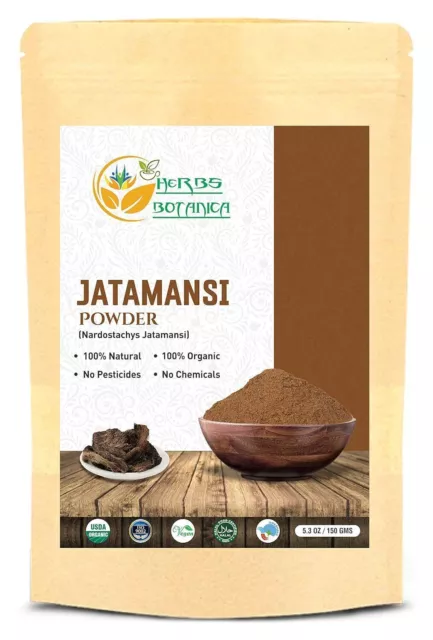 Herbs Botanica Poudre de Jatamansi 100 % naturelle 150 g de poudre de...