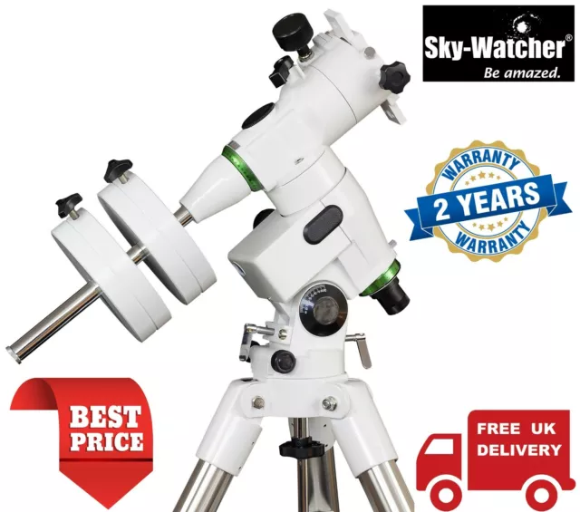 SkyWatcher EQ5 Deluxe montaje ecuatorial de alta resistencia con trípode 20464 (Stock del Reino Unido)