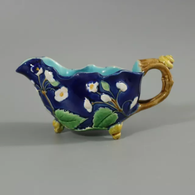 Minton Majolica Cream Jug with Snail Handle