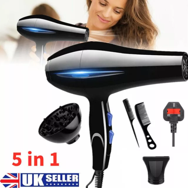 2200W Professional Hair Dryer Nozzle Concentrator Blower Pro Salon Heat Gift New