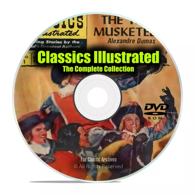 Classics Illustrated Comics, Junior, Complete 261 Issue Collection, PDF DVD I29