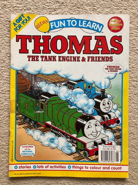 Thomas Tank Engine Learning THOMAS THE TANK Engine Fun to Learn Magazine Issue 198 From 1999 With ...