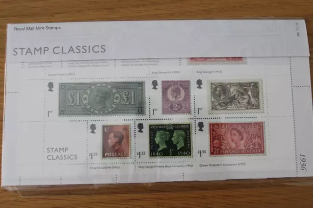 GB 2019 Stamp Classics Presentation Pack No.566 Free UK P&P