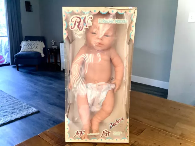 Nib Vintage Berjusa Anatomically Correct 16" Newborn Reborn Baby Boy Doll New