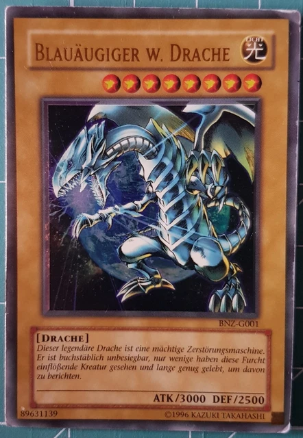 YU-GI-OH! BLAUÄUGIGER WEISSER Drache BNZ-G001 *Ultra Rare* EUR 11,59