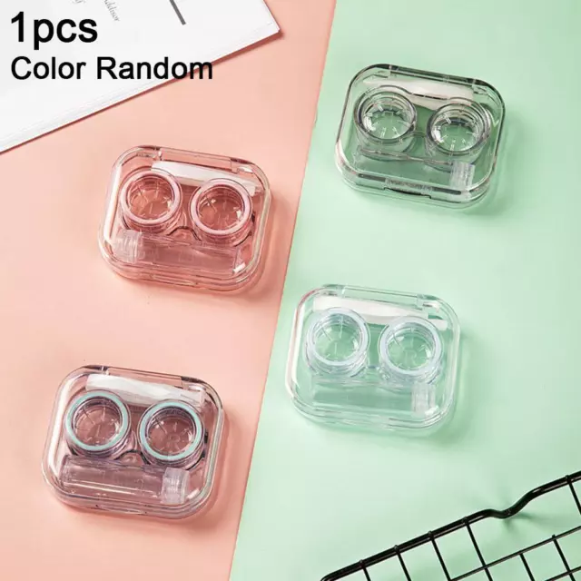 Contact Transparent 1set Travel Contact Lens Case Box Holder With Tools Kits