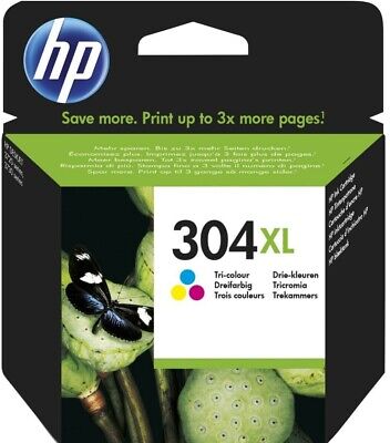 CARTUCCIA ORIGINALE HP304XL Colore ALTA CAPACITÀ  N9K07AE UFFICIALE HP