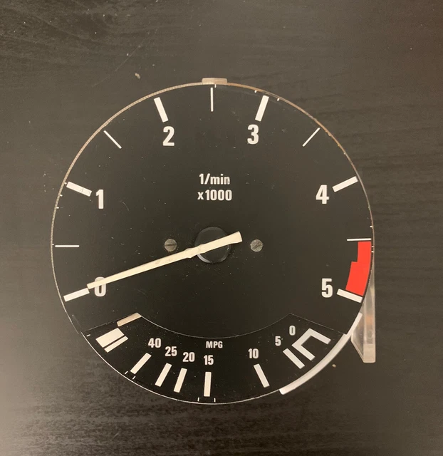 BMW E30 MOTOMETER 5k RPM Tach Tachometer Gauge Revolution Counter OEM