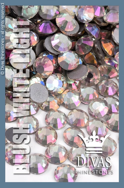 "Estrás recubierto Eltanin Rosa #2020 Cristal de Vidrio ""Luz Blanca Rubor""
