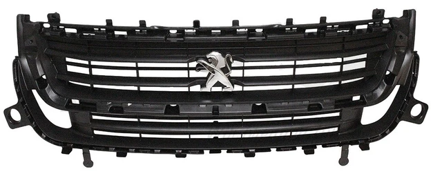 Calandre Avant Centrale Noire Pour Peugeot 2008 I (03/2013 - 03/2016) - Neuf D'origine