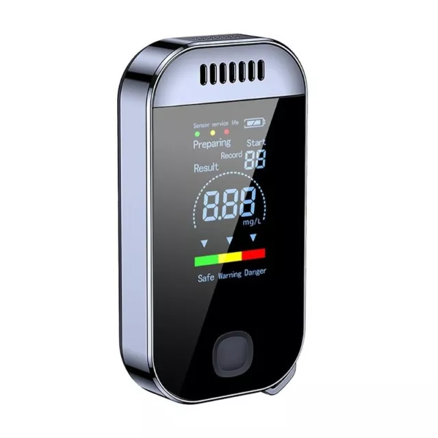 Tester respiro domestico LCD portatili test rilevatore etilometro