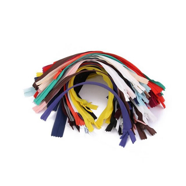 Wokape Set 12 Cerniere In Resina Nylon Per Cucito - 10 Cerniere Separate 15 Cm In Vari Colori + Righello 150 Cm E Forbici, Per Sartoria E Artigianato - 4