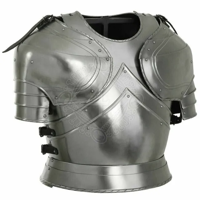 SCA LARP Medieval Cuirass with pauldrons Breastplate With Shoulder Body JK14