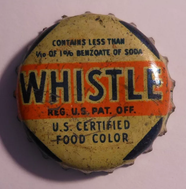 Vintage Whistle 1940's..cork..used..Soda Bottle Cap