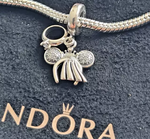 pandora charm  Disney serre tête de minnie  argent sterling  925