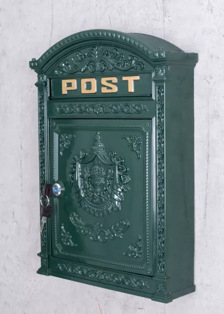 Boîte aux Lettres Aluminium Murale Style Cottage Postbox Briefbox