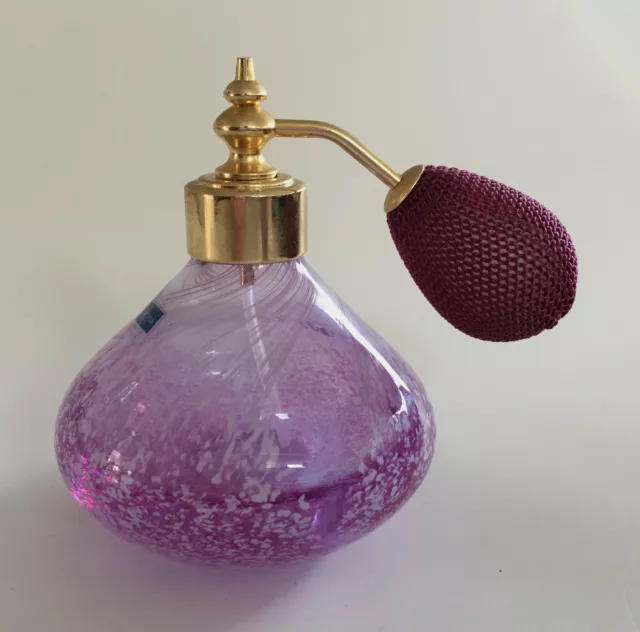 Modern ‘Caithness’ Glass Scent / Perfume Atomiser Bottle