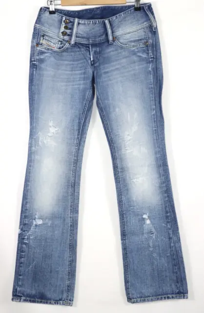 Diesel Industry Mujer Jeans Pantalones De Mezclilla Talla 30 Algodón Azul...