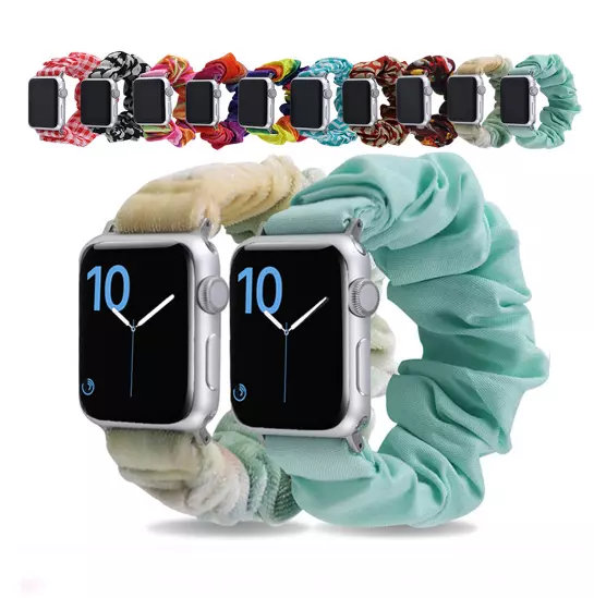 For Apple Watch Band Series 9 41mm 45mm S9 Scrunchie Elastic Strap Watch Band