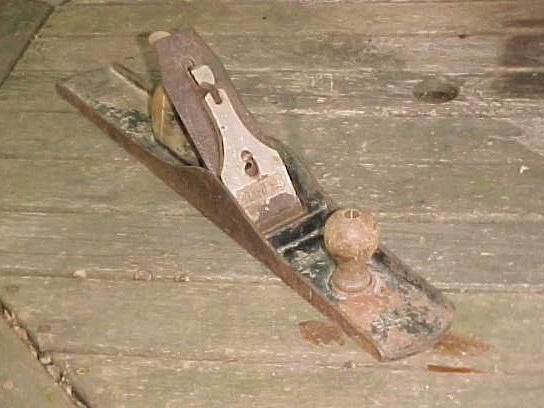 Vintage Stanley Bailey No. 7 hand plane, smooth bottom USA, 22 inches long