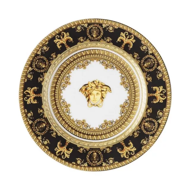 Versace Von Rosenthal I Love Baroque Nero Brot Platte #403653-10218 Brand Nib F
