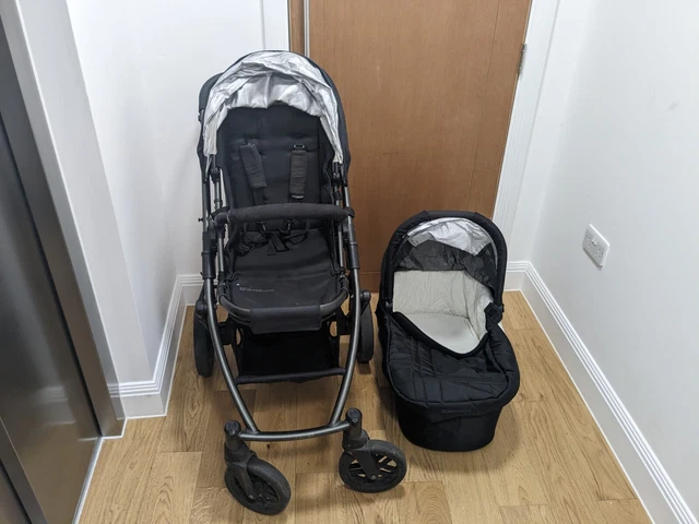 Uppababy vista - black - bassinet, seat, covers