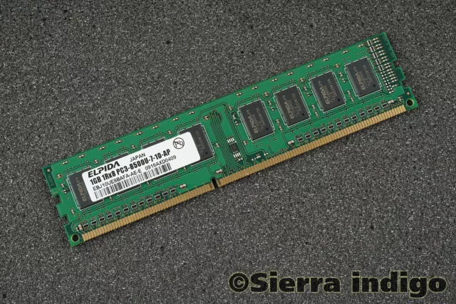 Barrette Mémoire 2Go RAM DDR3-8500U