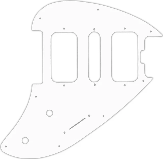 WD Custom Pickguard For Music Man Silhouette #02M White Matte