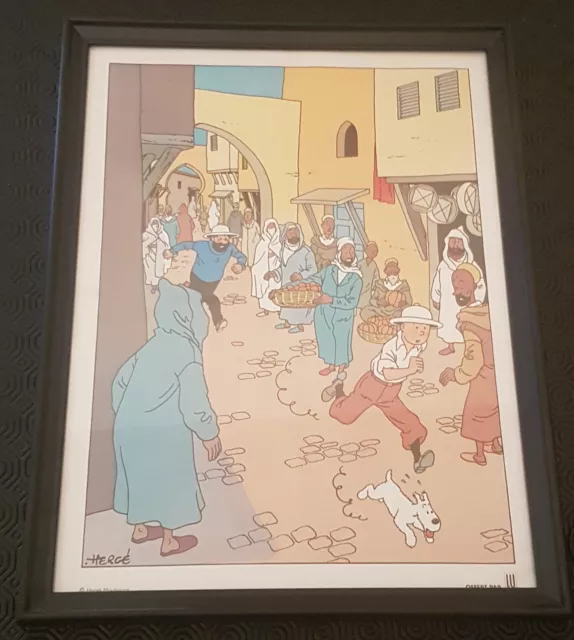 Affiche Tintin - Le crabe aux pinces d'or - Bon état !