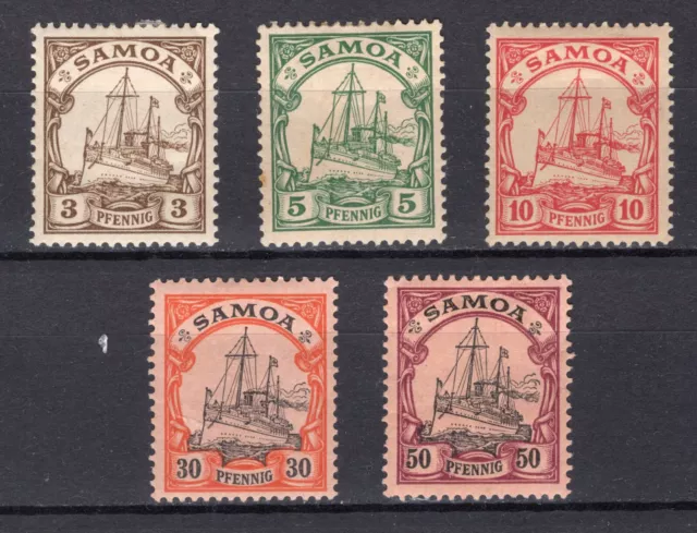 Deutsche Kolonien Samoa aus 7-19 * ungebraucht Einzelmarken zur Auswahl