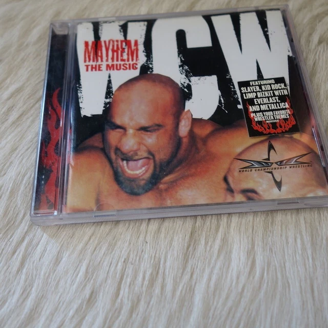 Wcw Cds VINTAGE WCW MAYHEM Soundtrack 1999 Kid Rock LIMP BIZKIT Megedeth SLAYER ...