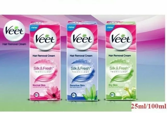 Veet Hair Removal Cream Silk & Fresh*Dry Skin* Sensitive Skin*Normal Skin