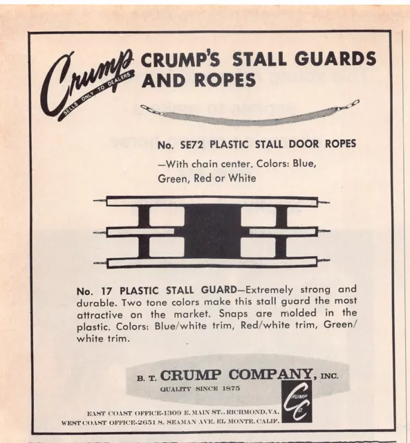 Crump Company Richmond Virginia El Monte California Vintage Magazine Print Ad