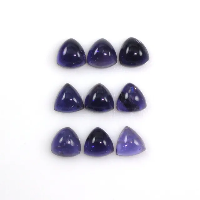 Natural Iolite Trillion Cabochon 5mm To 6mm Wholesale loose Gemstone