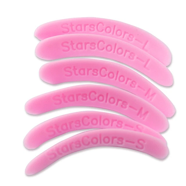 Kit 3 paia cuscinetti per ciglia lifting silicone S M L Lashlift barre arricciacapelli strumento-H7