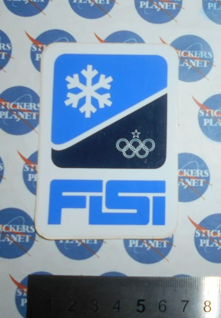 ADESIVO ELAN OLYMPIC SKI 1984 84 STICKER AUTOCOLLANT VINTAGE 80s ORIGINAL