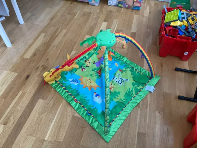 Fisher-Price  Rainforest Gym, Baby Playmat with Music and Lights