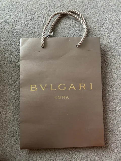 Authentic Bulgari Bvlgari Paper Bag Gift Bag Shopping Bag Gift Wrapping Empty