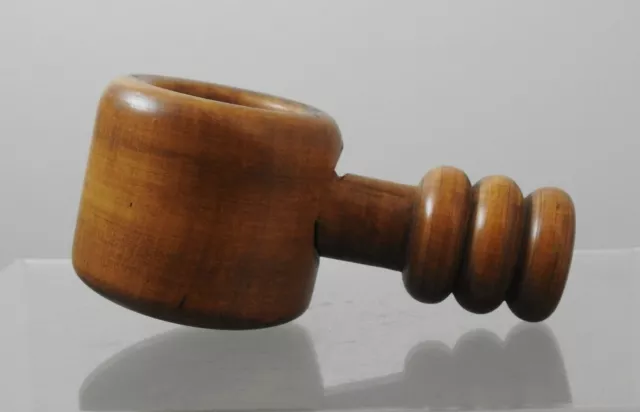 Vintage Wooden Nut Cracker Stained Finish About 4 3/4" GY62