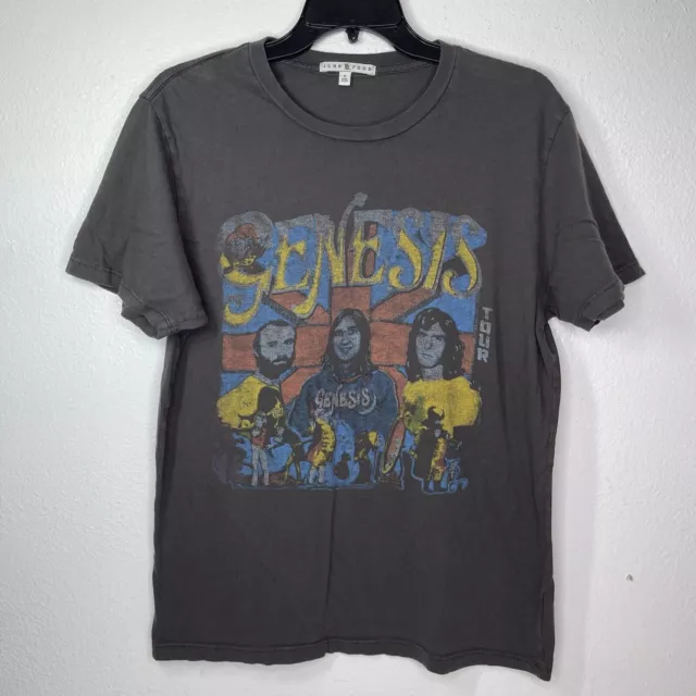 Genesis Band Junk Food Tee T-shirt Size Small Concert Band Vintage Made In USA