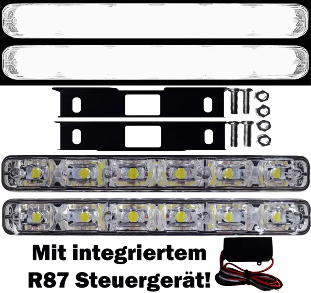 2x LED Tagfahrlicht FLAT 6SMD + Modul für Audi A4 8EC B7 A6 4B C7 8H Limo Avant