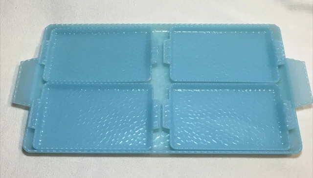 RARE VINTAGE 1940S Original Tupper Corp Welcome Ware ~ Powder Blue Tray ...
