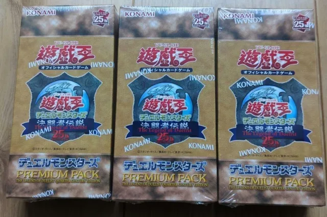 Yu Gi Oh OCG 25th Premium pack Legend of Duelist QUARTER CENTURY EDITION BOX x3