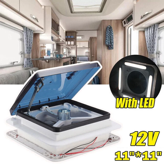 12V ROOF VENT Fan Camper Van Motorhome RV Caravan Skylight Vent with ...